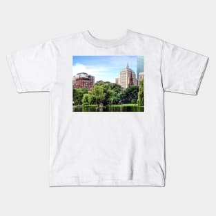 Boston MA - View From Boston Public Garden Kids T-Shirt